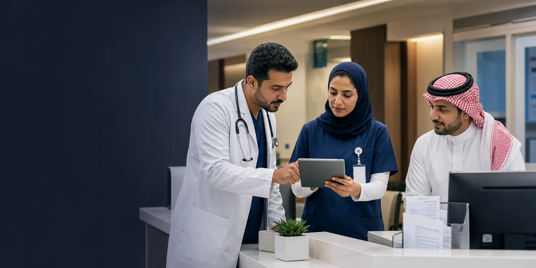 Clinical team working from a role-specific portal